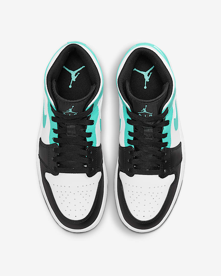 Купить Nike Air Jordan 1 Mid Shoe White/Black/Tropical Twist в  интернет-магазине Brandmall