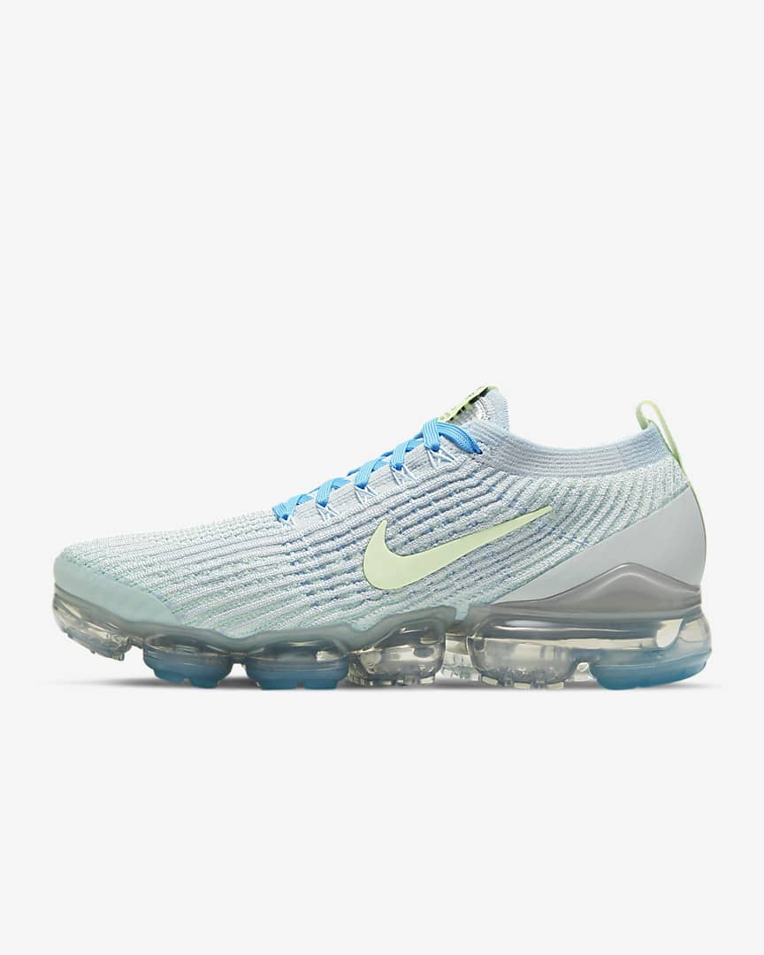 Women's Nike Air VaporMax Flyknit 3 'Platinum / Baltic Blue' $150.00 ...