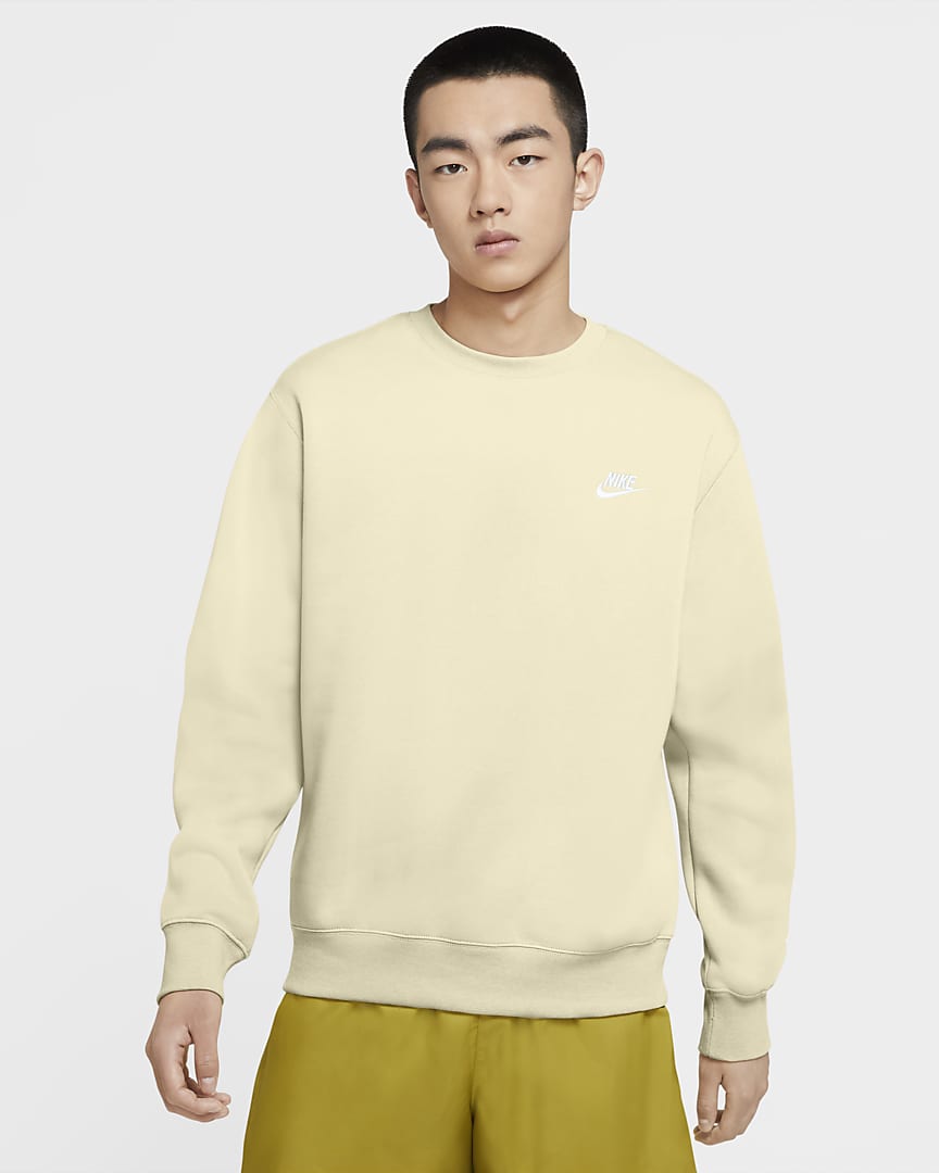 nike sportswear club fleece coconut milk