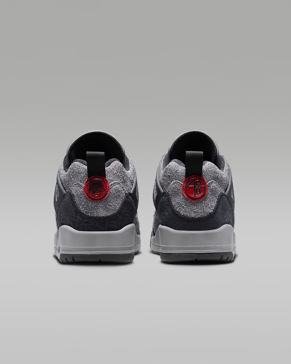 รองเท้าผู้ชาย Jordan Spizike Low - Anthracite/ดำ/Gym Red