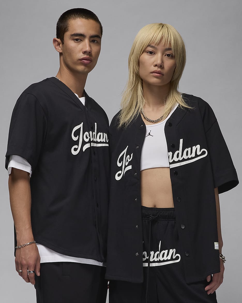 Jordan Flight MVP Men's Baseball Top - Black/White