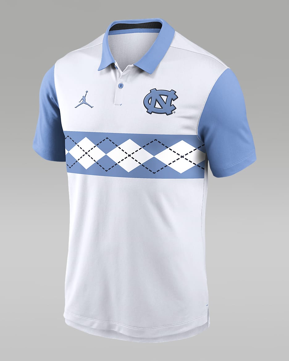 North Carolina Tar Heels Primetime Campus Vapor Men's Jordan Dri-FIT College Polo - White