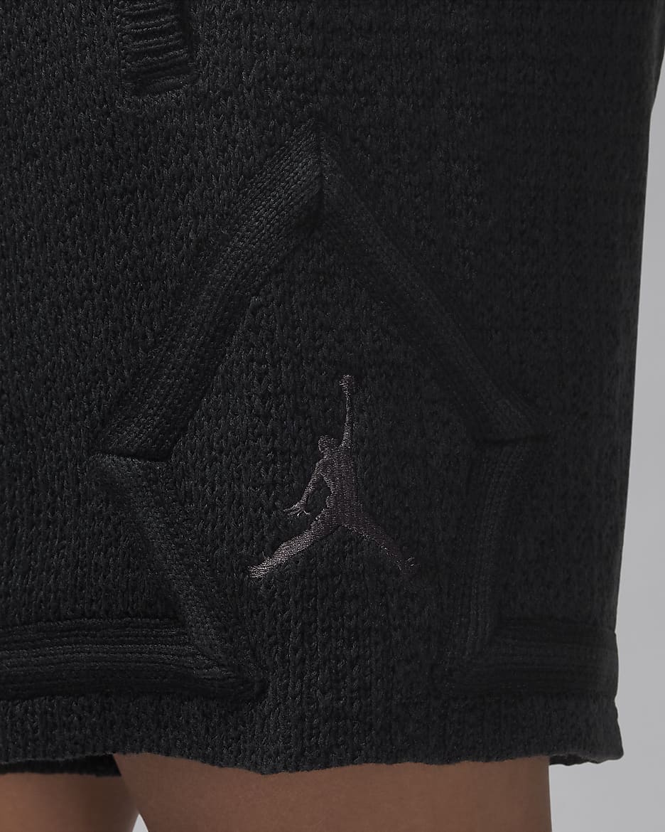 Maskinstrikkede Air Jordan-shorts til kvinder - Off Noir