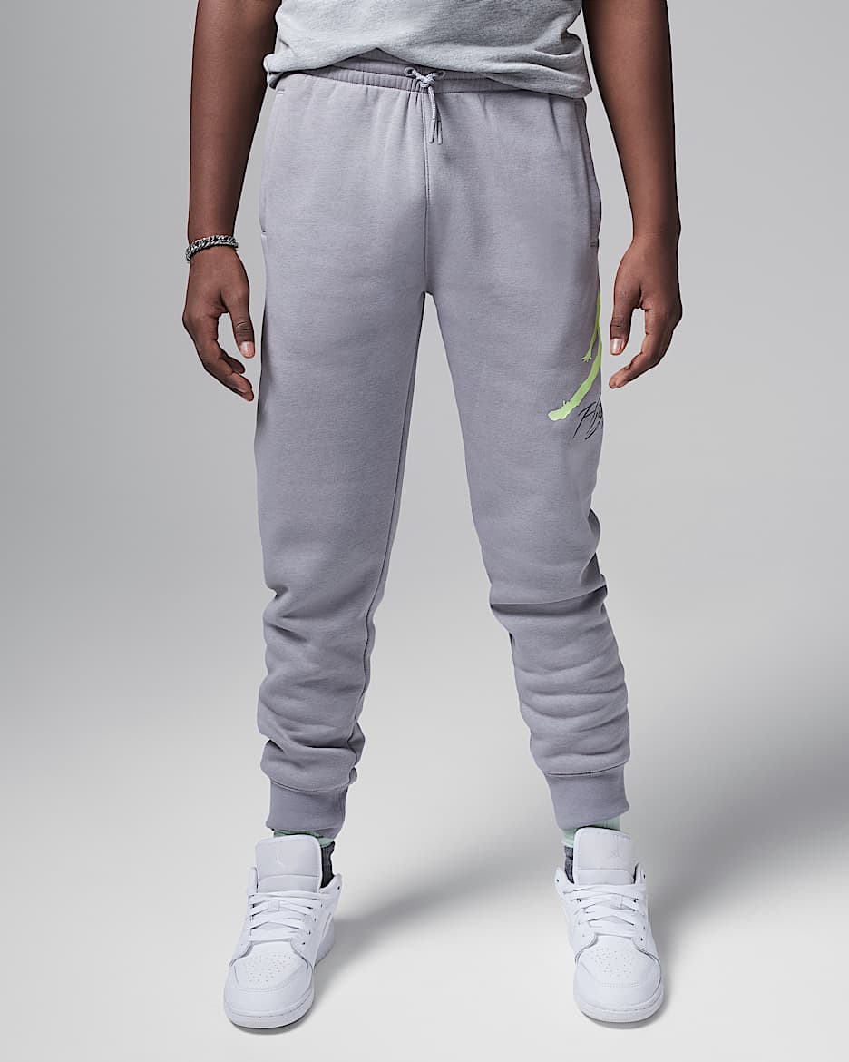 Jordan Older Kids' Jumpman Baseline Trousers - Particle Grey