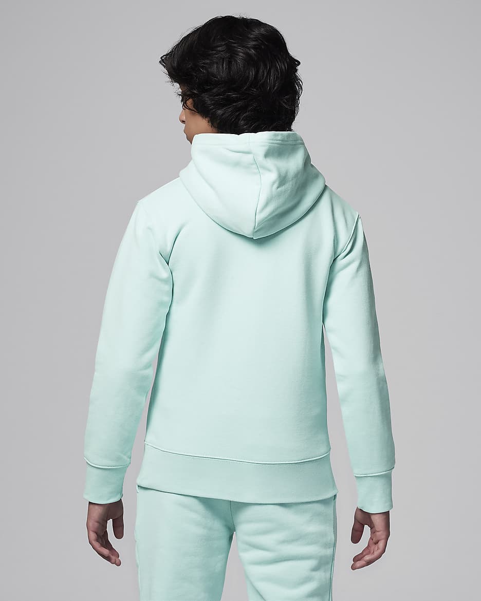 Jordan MJ Flight Big Kids' Fleece Pullover Hoodie - Light Dew