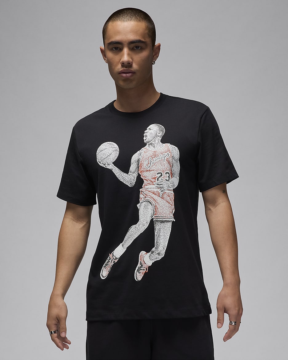 Playera para hombre Jordan - Negro/Vela