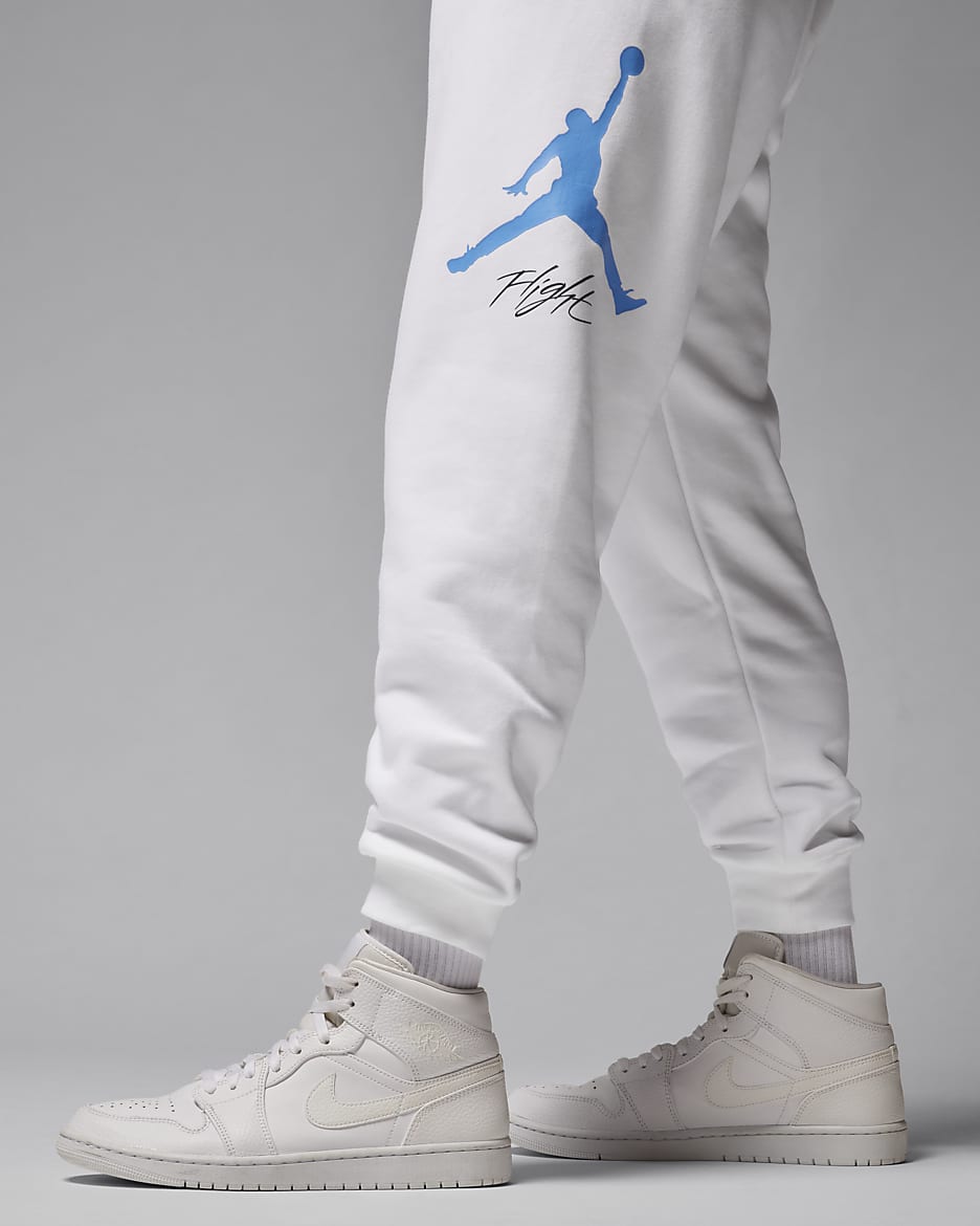 Jordan Essentials Men's Fleece Baseline Trousers - White/Legend Blue