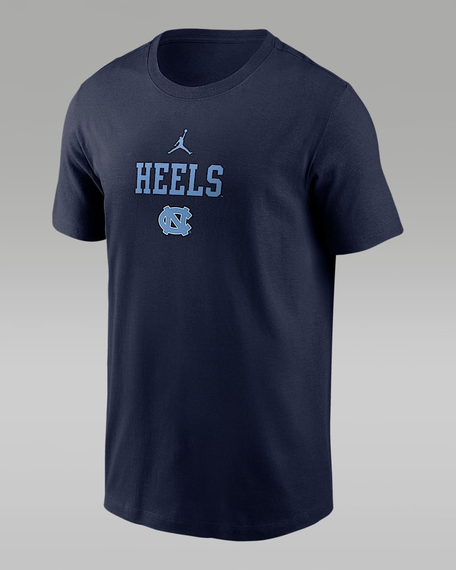 North Carolina 2-Hit Stacked Men's Nike College T-Shirt - Navy