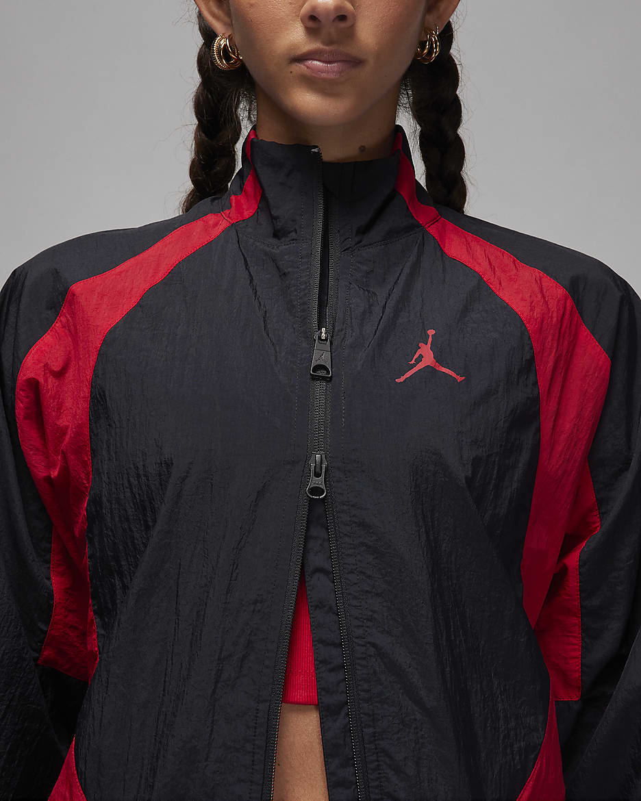 Jordan Sport Jam Warm-Up Jacket - Black/Gym Red/Gym Red