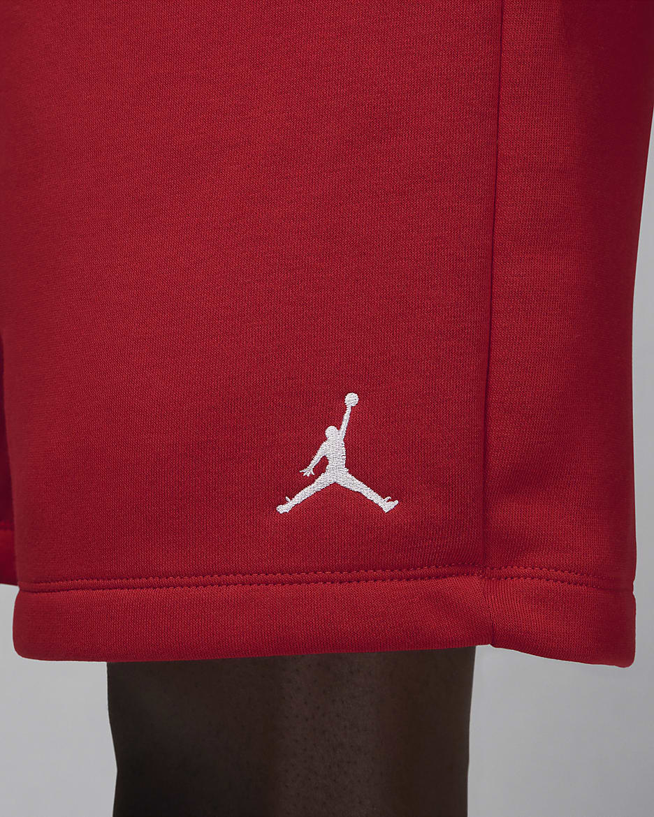 Jordan Brooklyn Fleece Men's Shorts - Gym Red/White