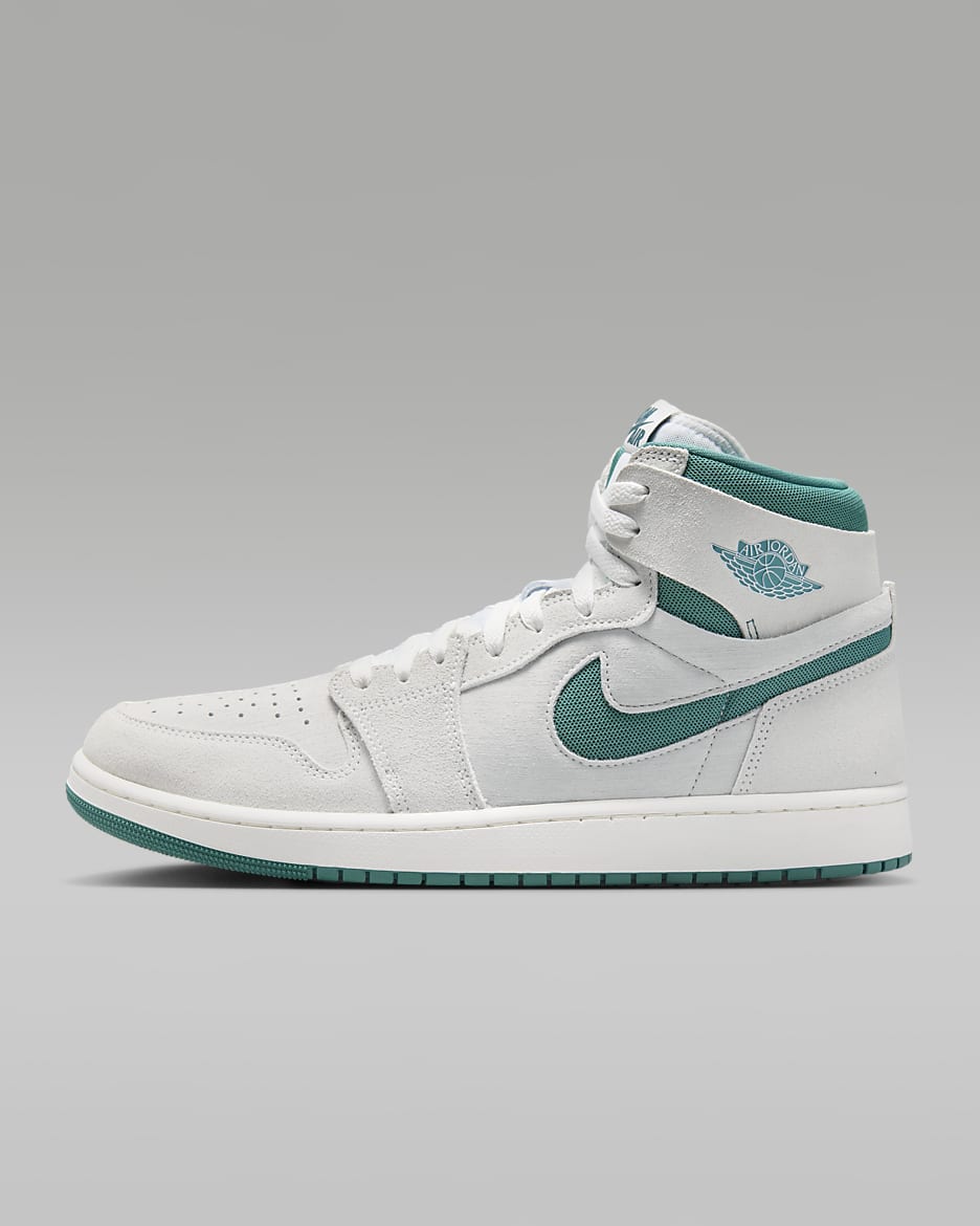 Air Jordan 1 Zoom CMFT 2 Men's Shoes - Summit White/Oxidized Green/Bicoastal