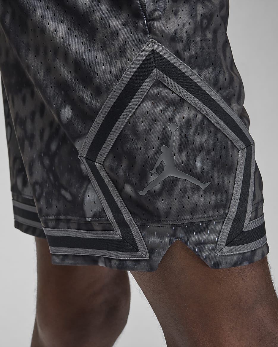 Jordan Sport Men's Diamond Shorts - Black/Iron Grey