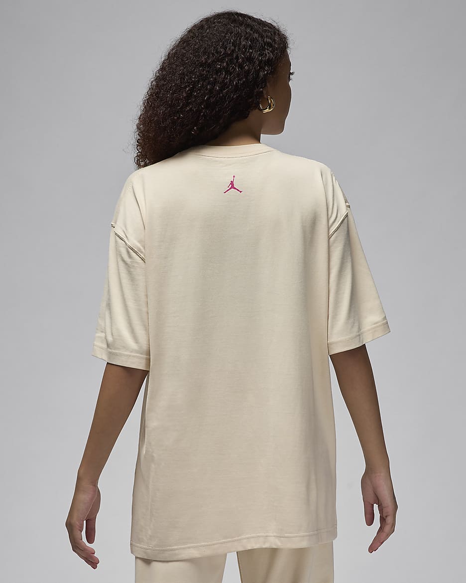 T-shirt à motif oversize Jordan pour femme - Legend Light Brown