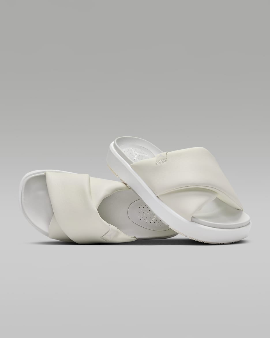 Jordan Sophia Damen-Badeslipper - Photon Dust/Weiß/Sail