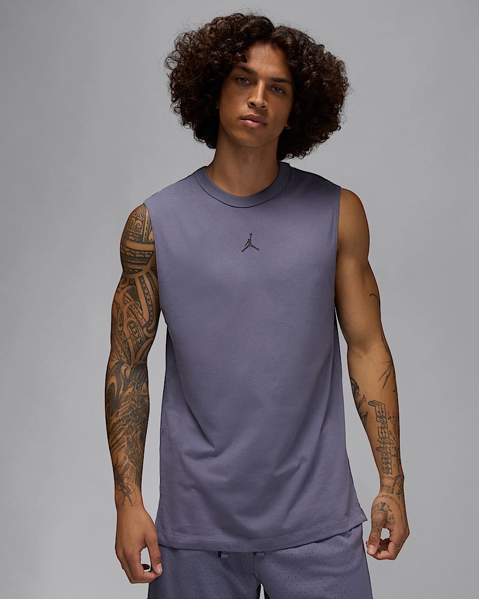 Jordan Sport Men's Dri-FIT Sleeveless Top - Light Carbon/Black