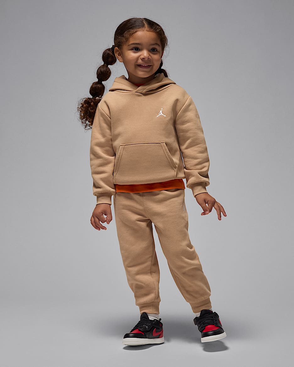 Conjunto de sudadera con gorro sin cierre de 2 piezas infantil Jordan Brooklyn Fleece - Cáñamo