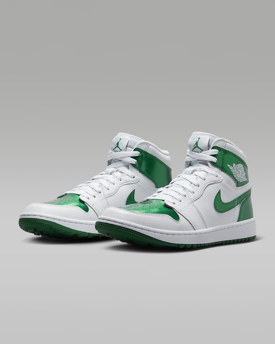 Tenis de golf para hombre Air Jordan I High G - Blanco/Verde pino