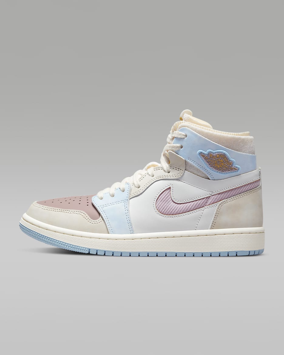 Air Jordan 1 Zoom Air Comfort Women's Shoes - Pink Oxford/Sail/Summit White/Plum Fog