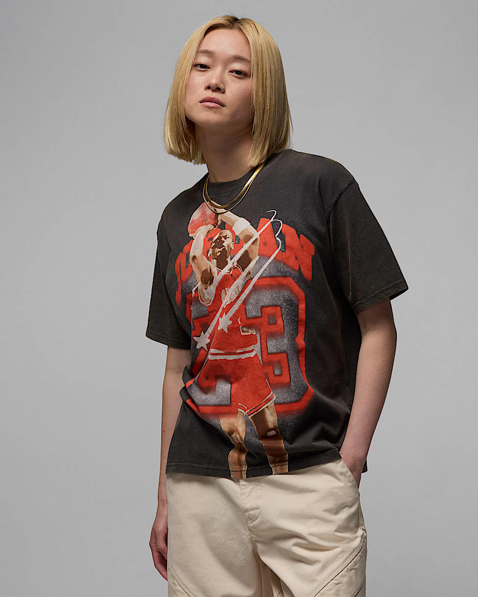 Playera con gráfico para mujer Jordan - Sombrío apagado
