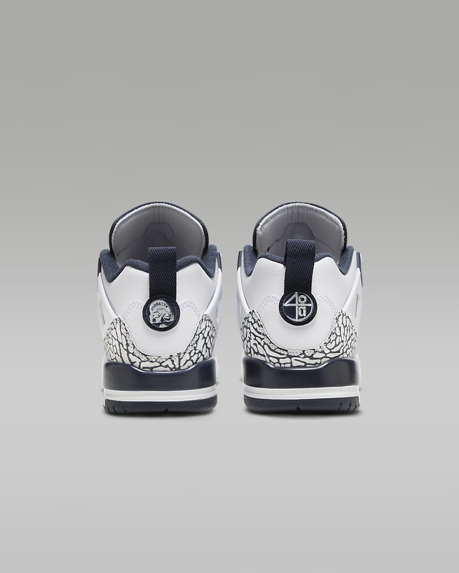 Tenis para niños grandes Jordan Spizike Low - Blanco/Platino puro/Obsidiana