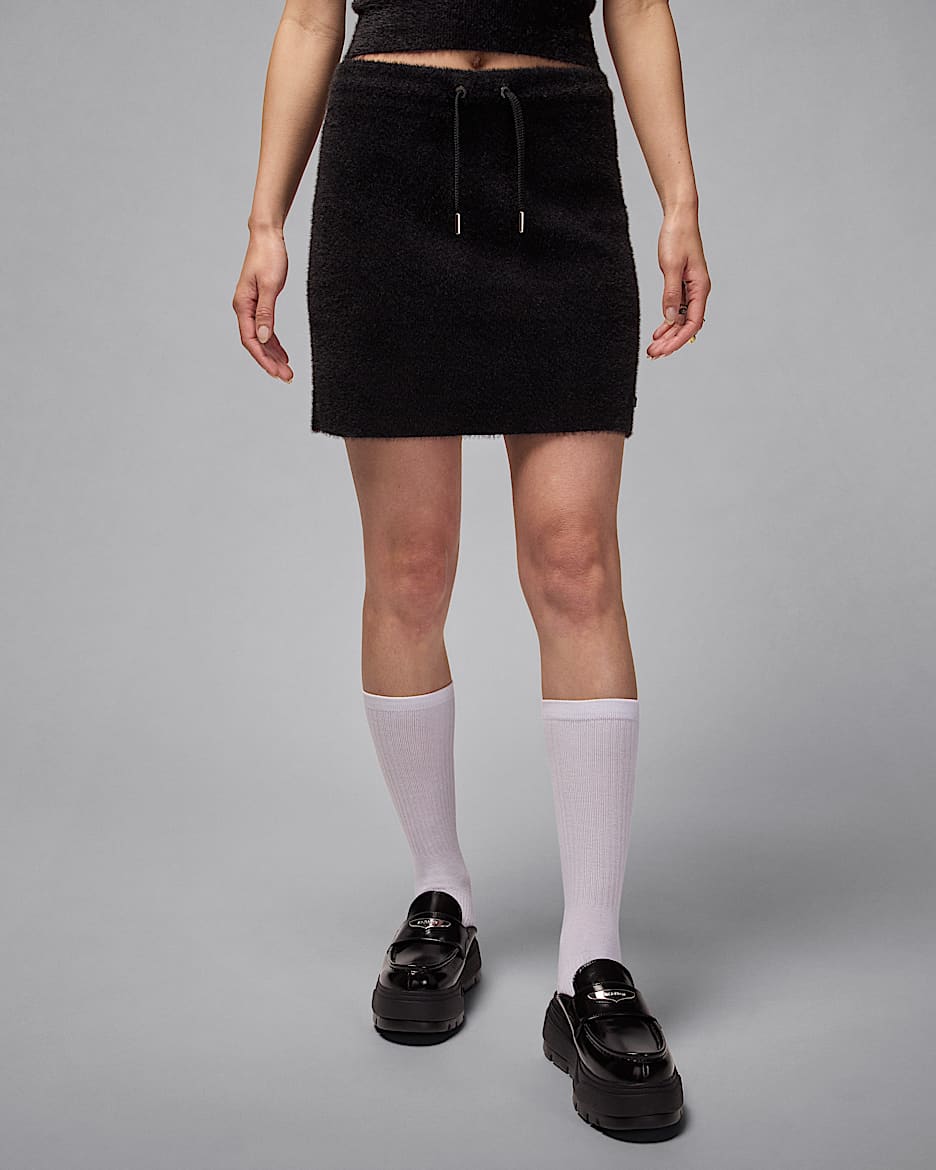Air Jordan Women's Miniskirt - Black/Dark Smoke Grey/Black