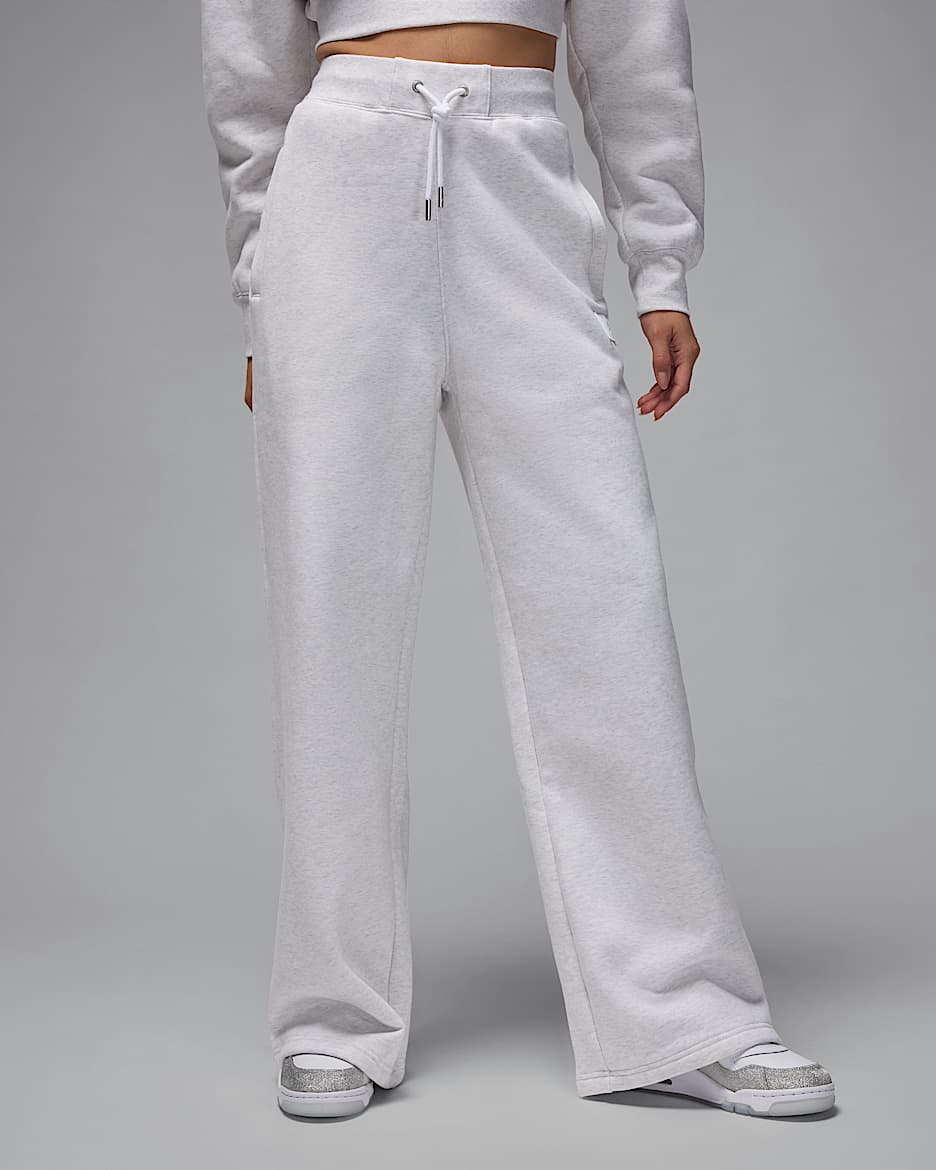 Jordan Flight Fleece Women's Open-Hem Trousers - Birch Heather
