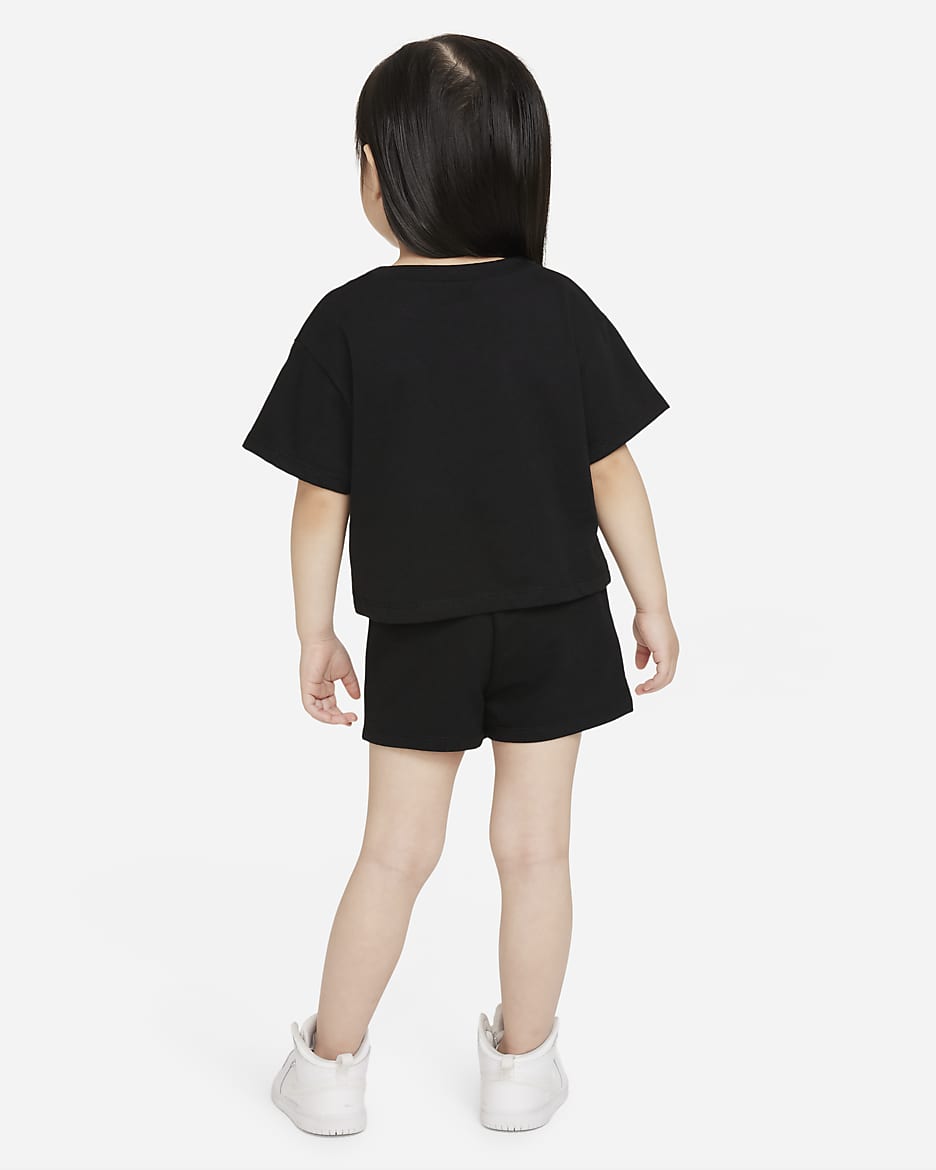 Jordan Conjunto de camiseta y pantalón corto - Bebé (12-24M) - Negro