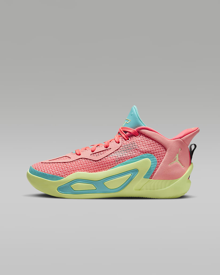 Tatum 1 "Pink Lemonade" Older Kids' Shoes - Pink Tint/Lava Glow/Aurora Green/Barely Volt