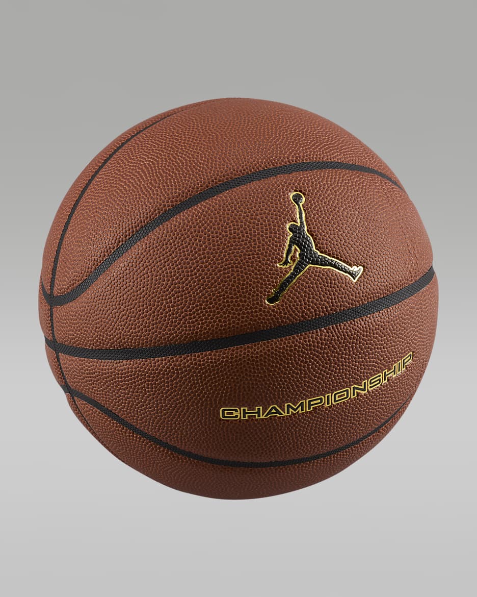 Bola de basquetebol Jordan (vazia) - Amber Court/Preto/Dourado metalizado/Preto