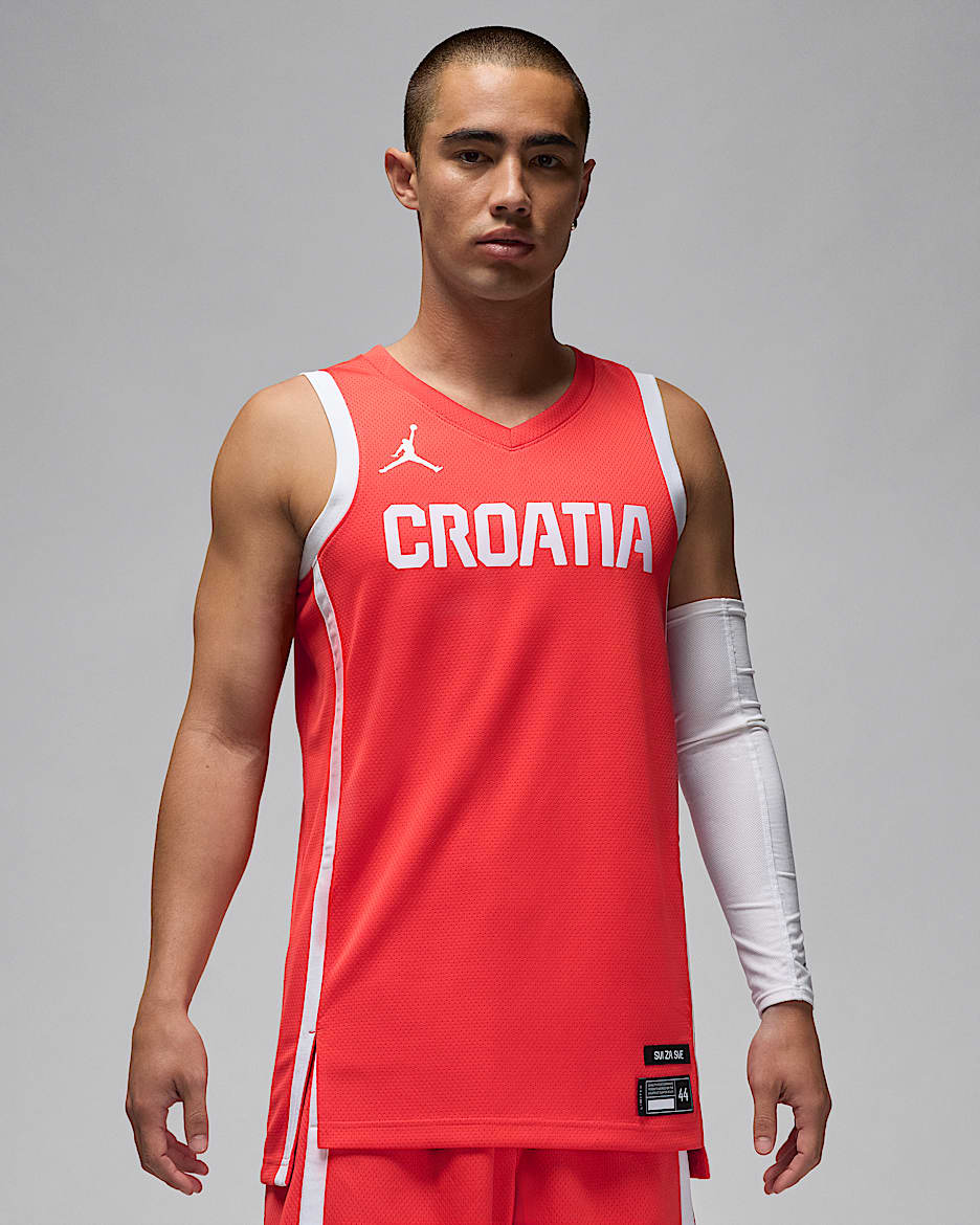 Kroatien Limited Road Nike Basketballtrikot (Herren) - Chile Red/Weiß