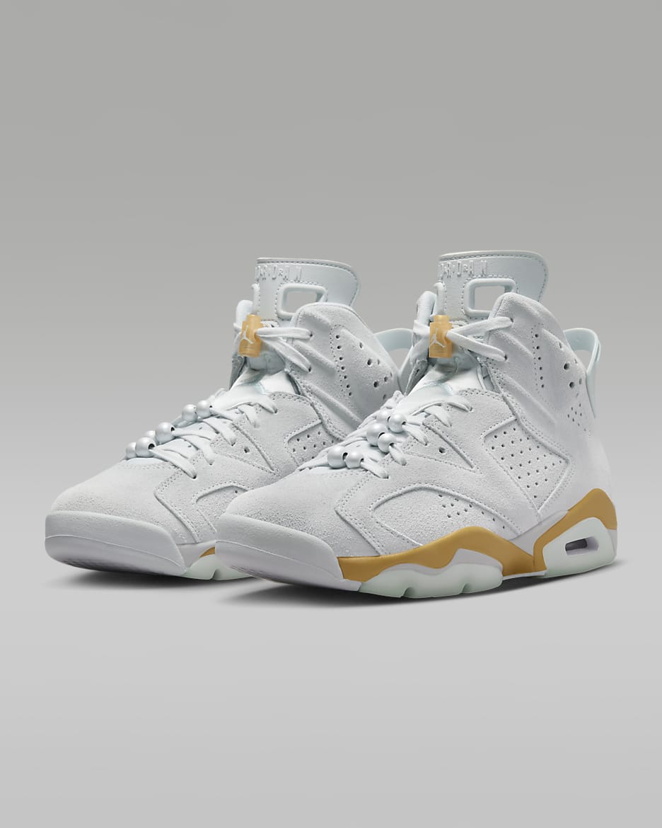 Air Jordan 6 Retro "Pearl" Women's Shoe - Pure Platinum/Metallic Gold/Coconut Milk/Glacier Blue