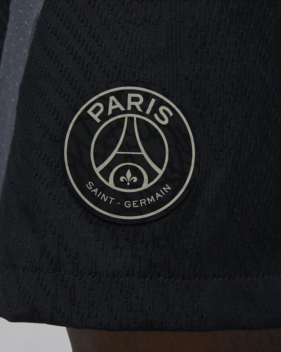 Paris Saint-Germain Strike Elite Third Men's Jordan Dri-FIT ADV Football Knit Shorts - Black/Iron Grey/Stone