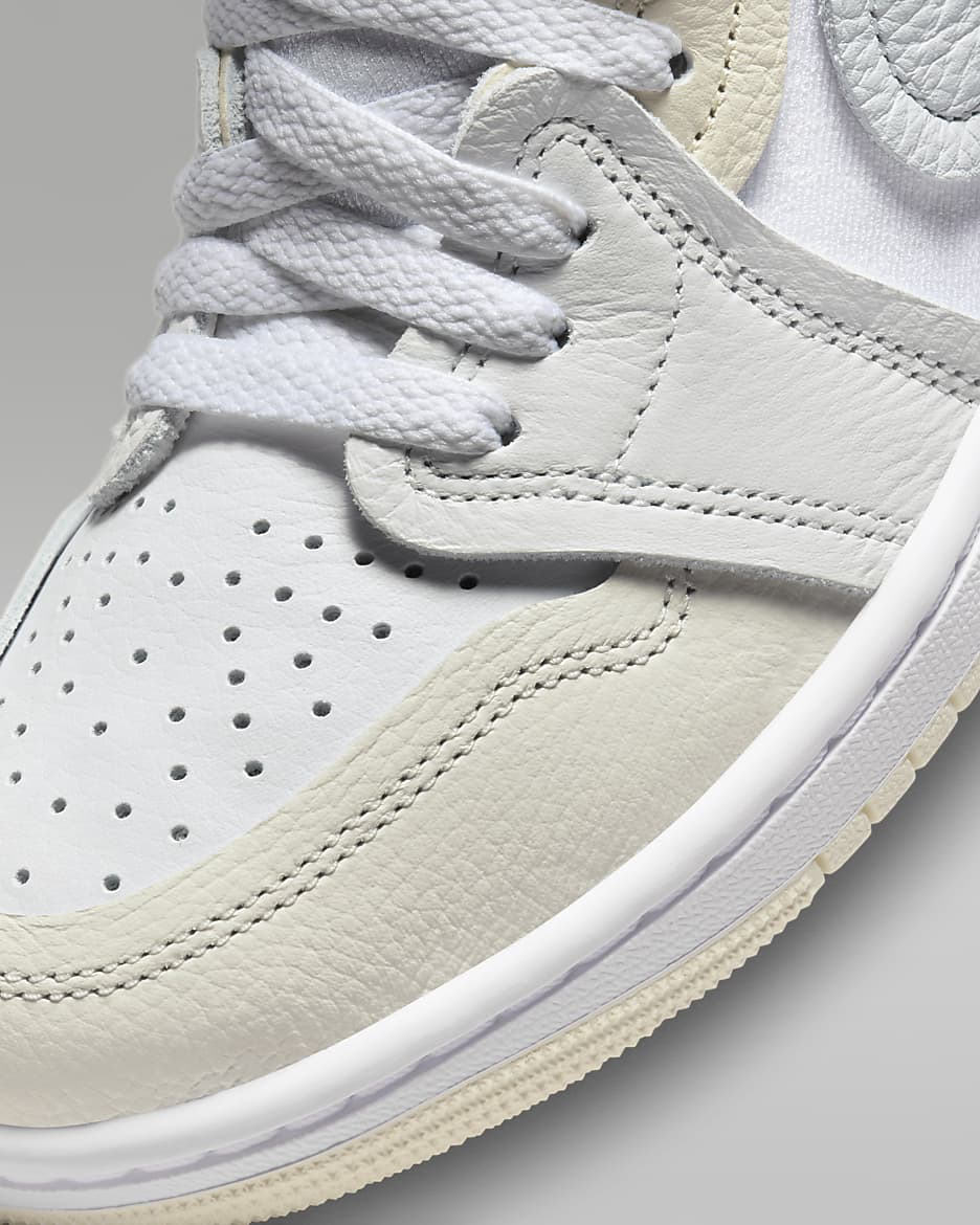 Air Jordan 1 High Method of Make Women's Shoes - White/Sail/Coconut Milk/Pure Platinum