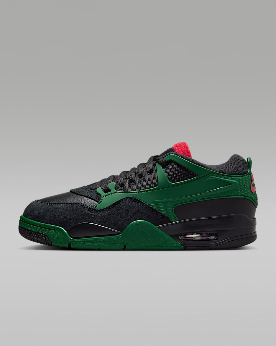 Air Jordan 4 RM Men's Shoes - Black/Gorge Green/Varsity Red