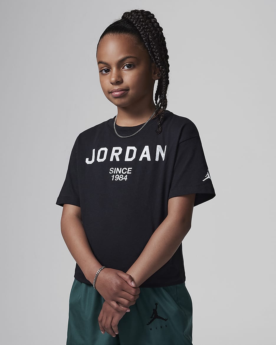 Jordan T-Shirt mit Grafik für ältere Kinder - Schwarz