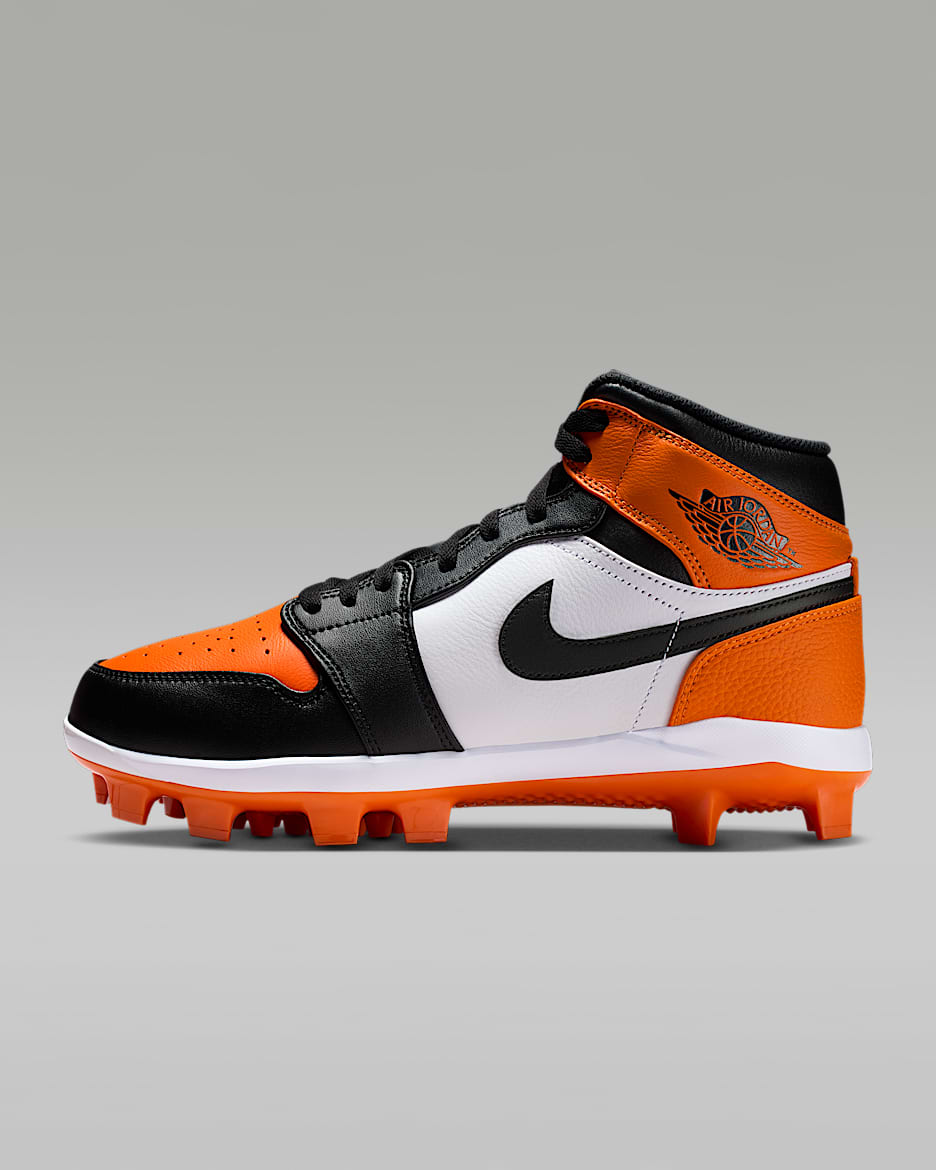 Jordan 1 Retro MCS SE Men's Baseball Cleats - Starfish/White/Black
