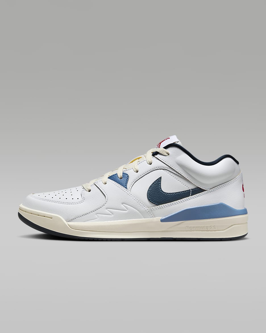 Tenis para hombre Jordan Stadium 90 - Blanco/Marfil pálido/Tormenta del Egeo/Azul marino militar