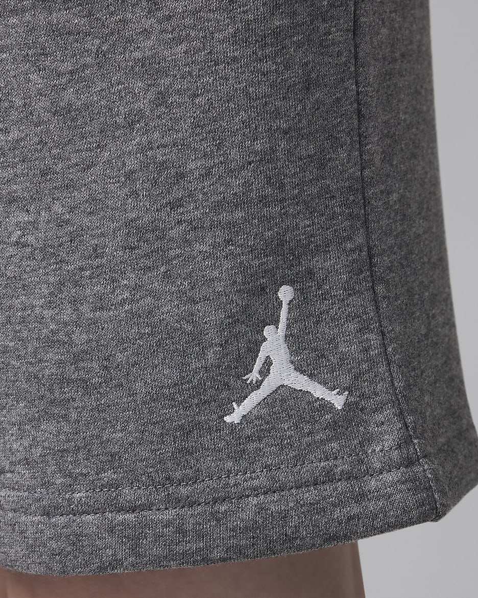 Flísové kraťasy Jordan MJ Brooklyn Essentials pro větší děti - Carbon Heather