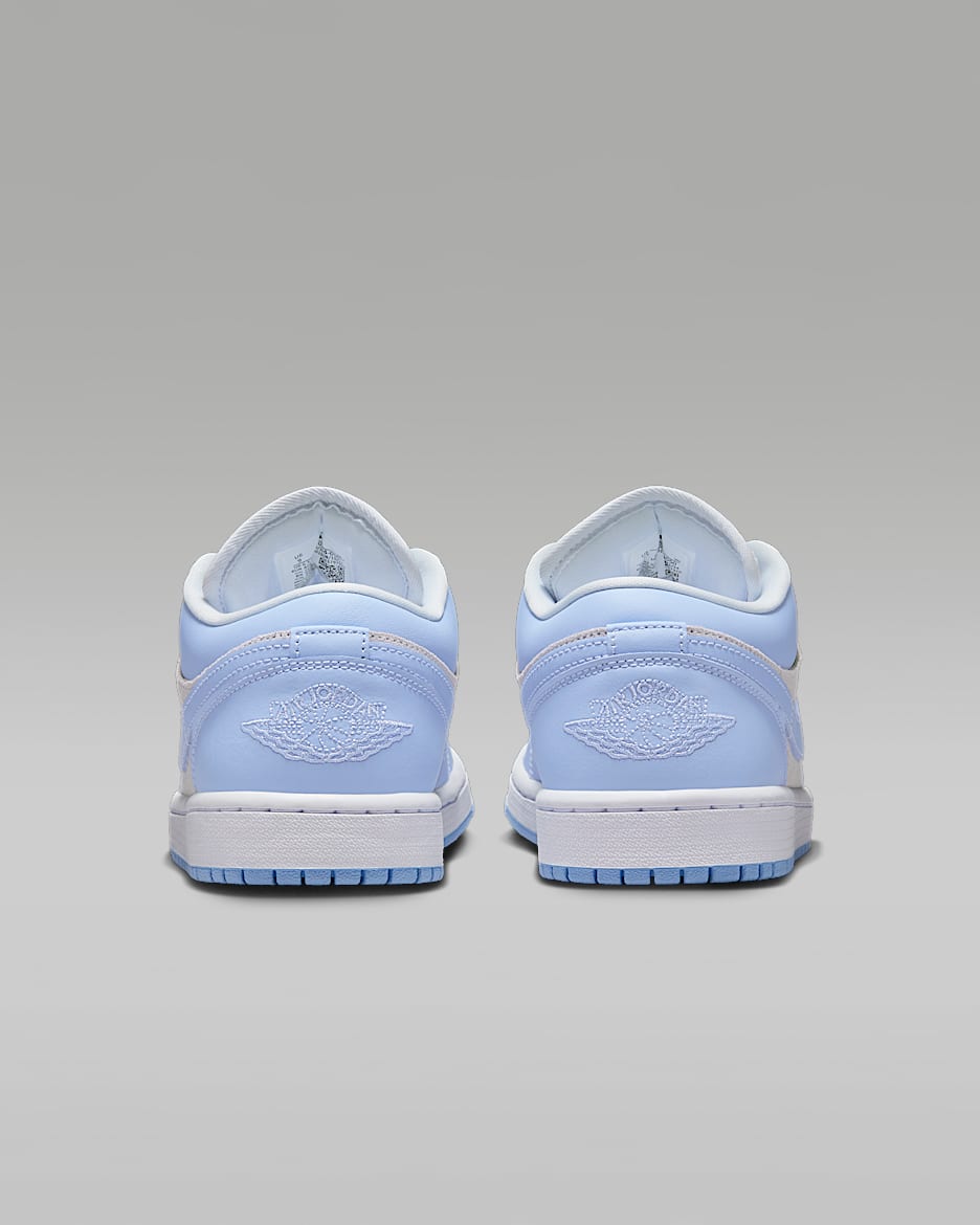 Air Jordan 1 Low Women's Shoes - Football Grey/White/Aluminium