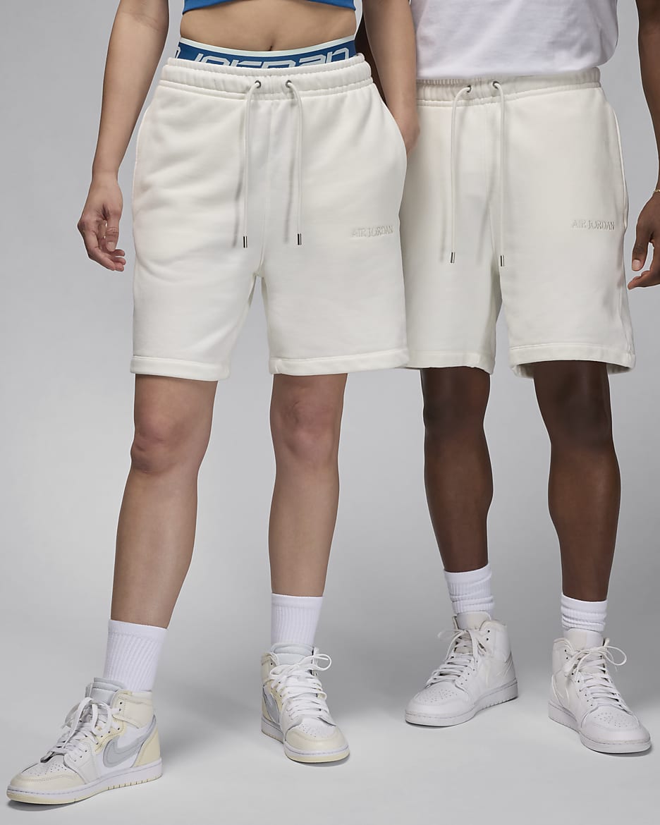 Air Jordan Wordmark Men's Fleece Shorts - Sail/Sail