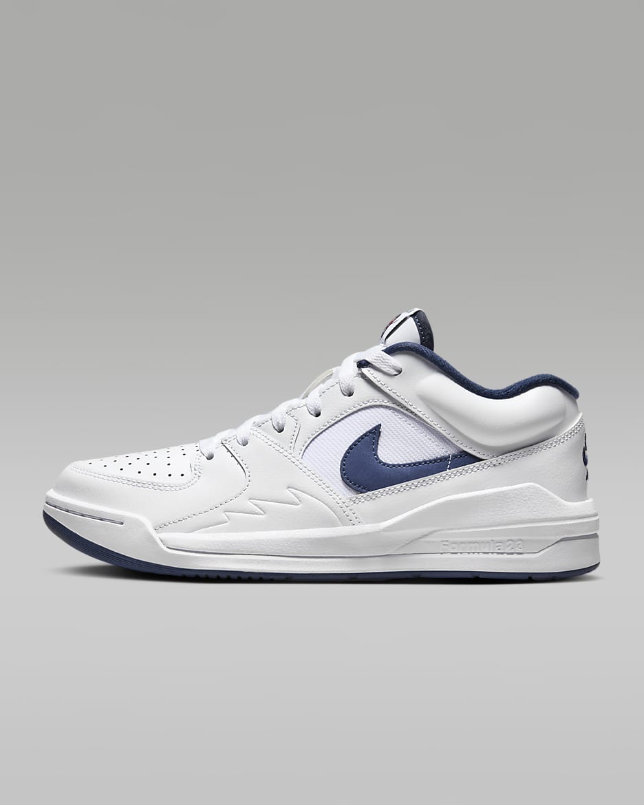 รองเท้าผู้หญิง Jordan Stadium 90 - ขาว/Gym Red/Midnight Navy