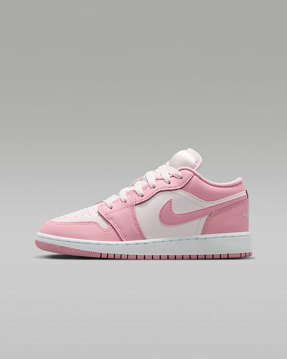 Air Jordan 1 Low Sabatilles - Nen/a - Medium Soft Pink/Blanc/Rosa perla