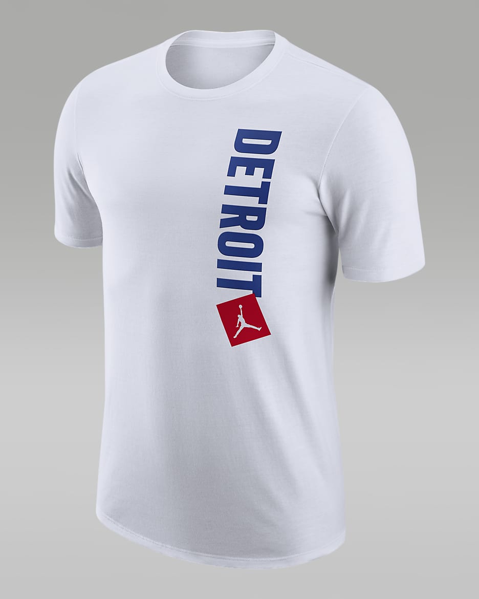 Detroit Pistons Essential Statement Edition Men's Jordan NBA T-Shirt - White