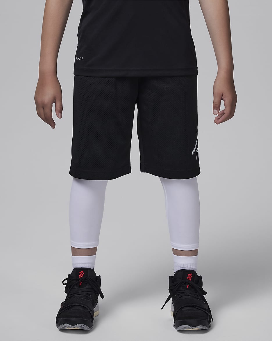 Mallas de compresión para niños talla grande Jordan Dri-FIT MJ Sport - Blanco