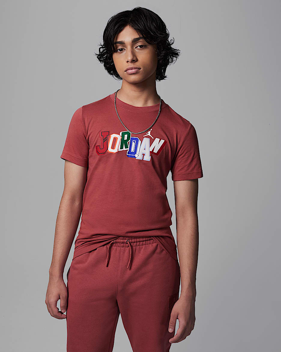 Jordan Big Kids' Signature T-Shirt - Canyon Rust