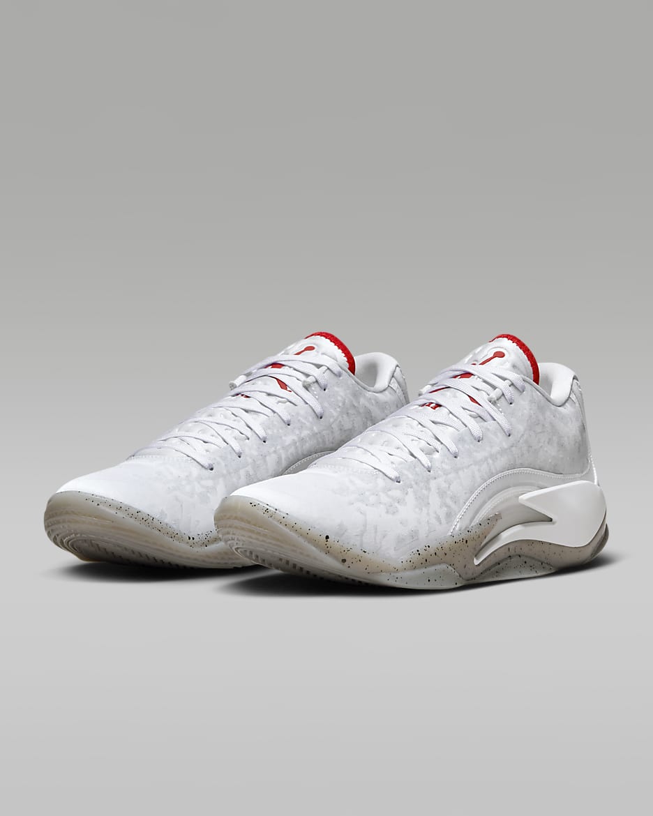 Zion 3 "Fresh Paint" Basketball Shoes - White/Cement Grey/Pure Platinum/University Red