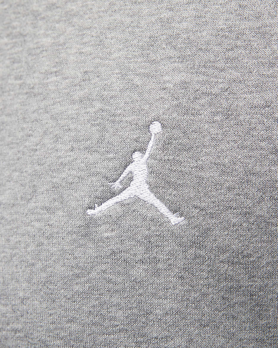 Felpa a girocollo Jordan Brooklyn Fleece – Uomo - Carbon Heather/Bianco