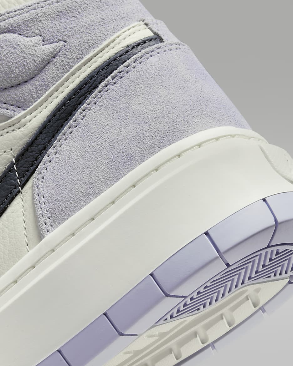 Air Jordan 1 Elevate High Kadın Ayakkabısı - Titanium/Sail/Dark Smoke Grey