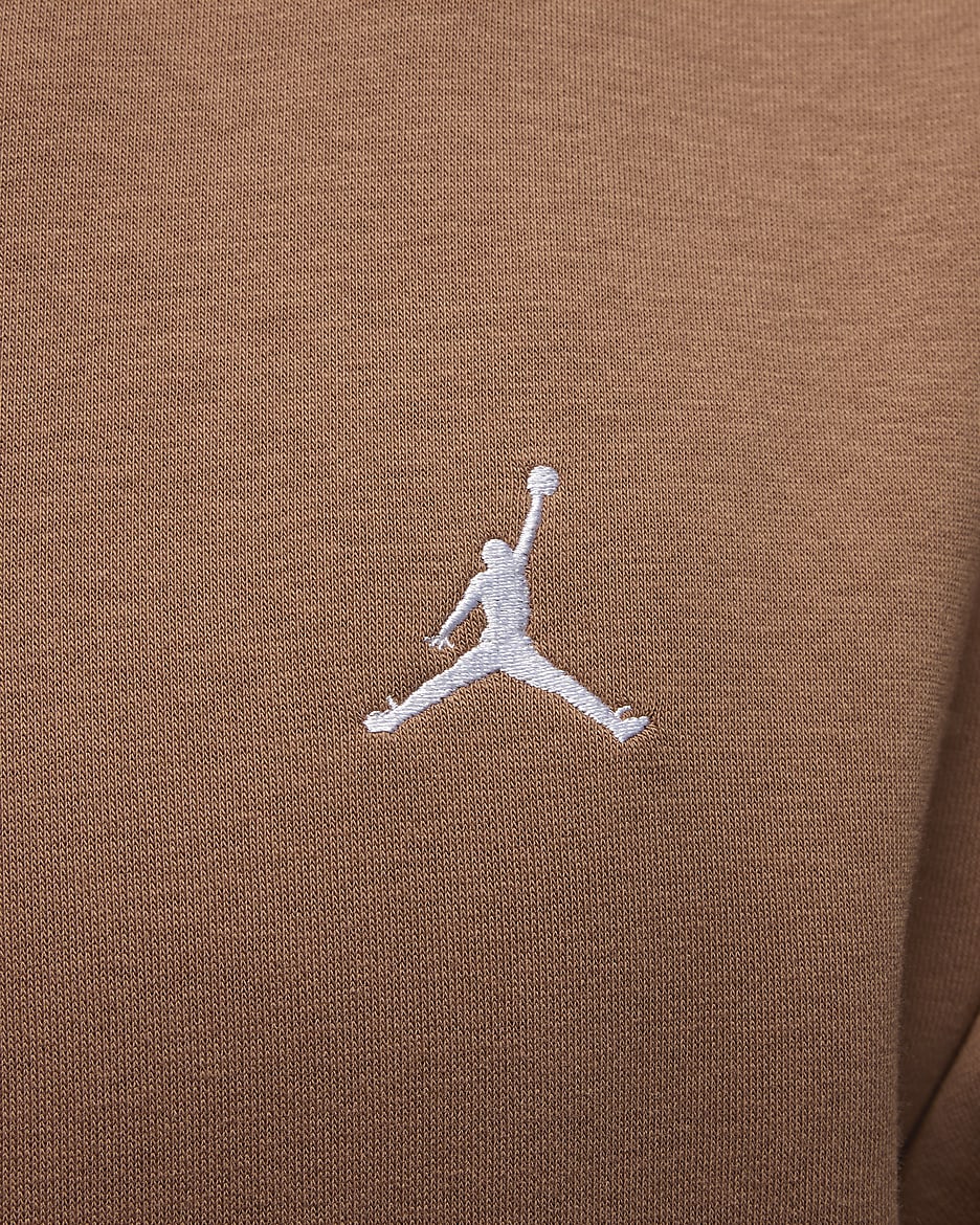 Jordan Brooklyn Fleece Men's Pullover Hoodie - Archaeo Brown/White