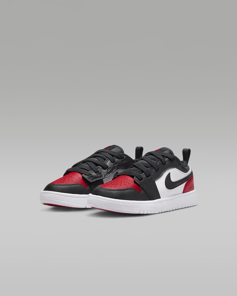 Jordan 1 Low Alt Küçük Çocuk Ayakkabısı - Beyaz/Varsity Red/Beyaz/Siyah